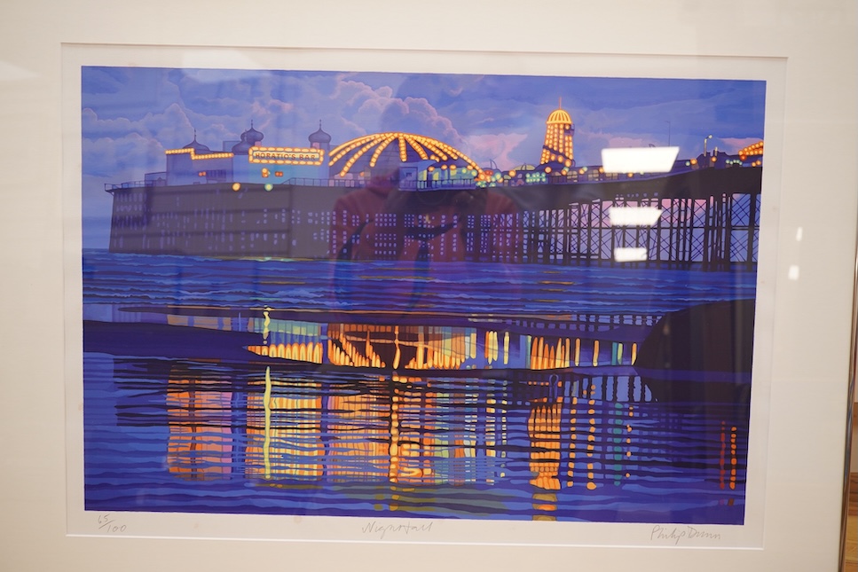Philip Dunn (b.1945), three giclée prints, comprising 'Nightfall', 'Eventide' and one other, each signed in pencil, two limited editions, largest 46 x 67cm